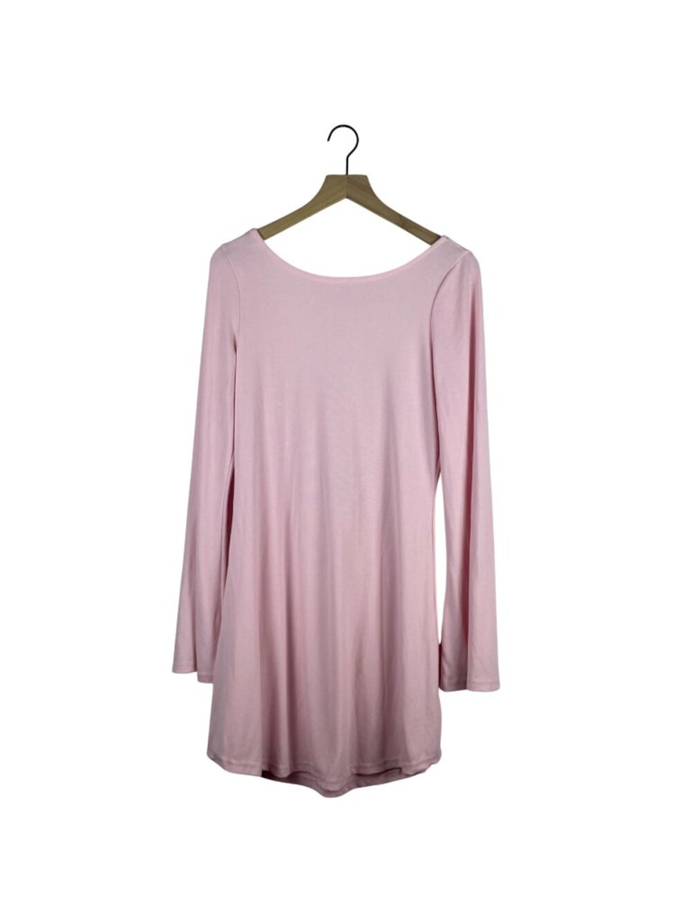 Free People Beach Blush Free-Est Long Sleeve Low Open Back Mini Dress XS